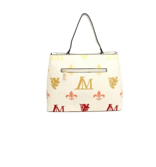 Handbag Beige Luxe Monogram Top Handle Bag Set