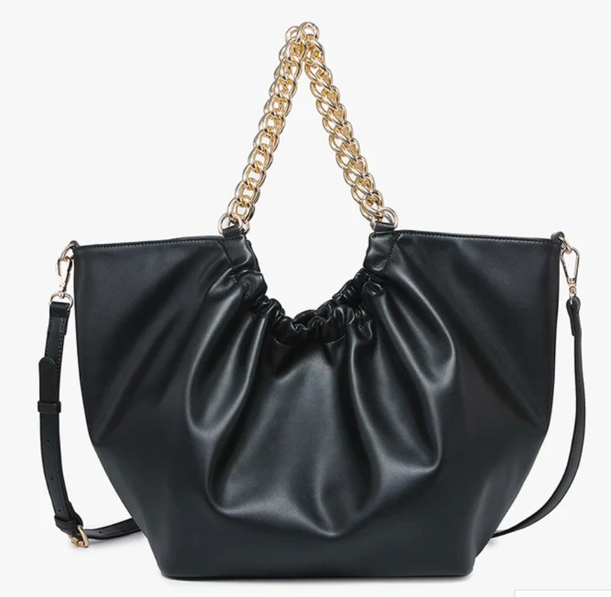 Stassi Vegan Slouchy Tote.          Jen and Co.