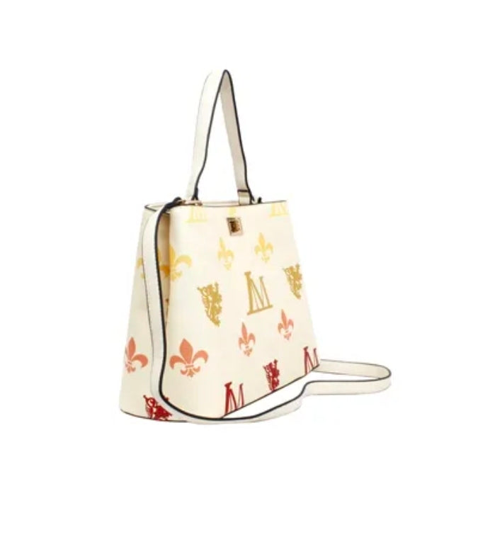 Handbag Beige Luxe Monogram Top Handle Bag Set
